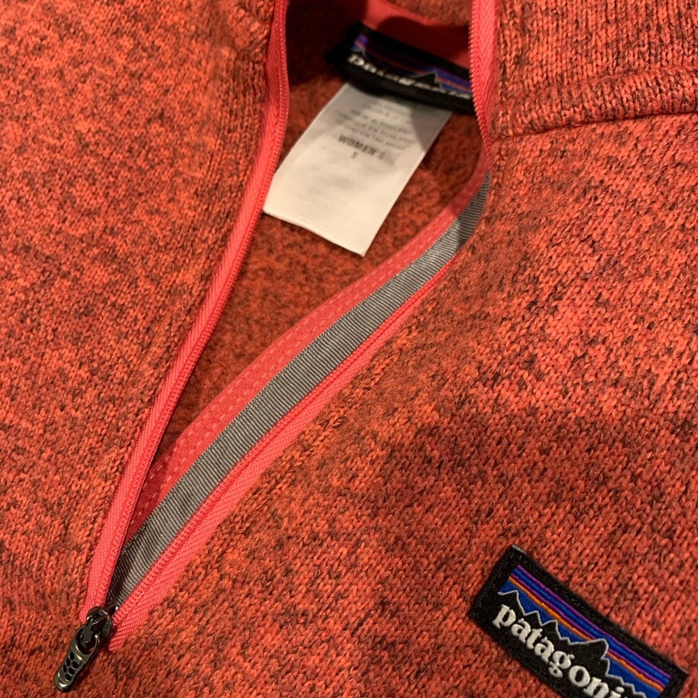 Patagonia Better Sweater Pink Red Salmon Small Fleece